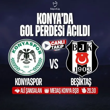 Konyaspor - Beşiktaş | CANLI