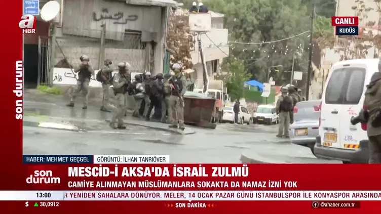 Mescid-i Aksa'da İsrail zulmü!