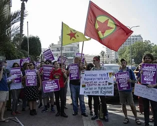 İsrailde terör örgütü YPG/PKKya destek eylemi