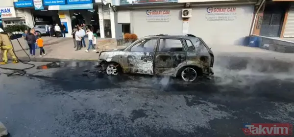 Ümraniye'de dehşet anları! Otomobilini yakıp polise bıçakla saldırdı... Ölü ve yaralılar var - 5