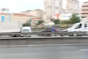 TEM Otoyolu İSTOÇ mevkiinde kaza