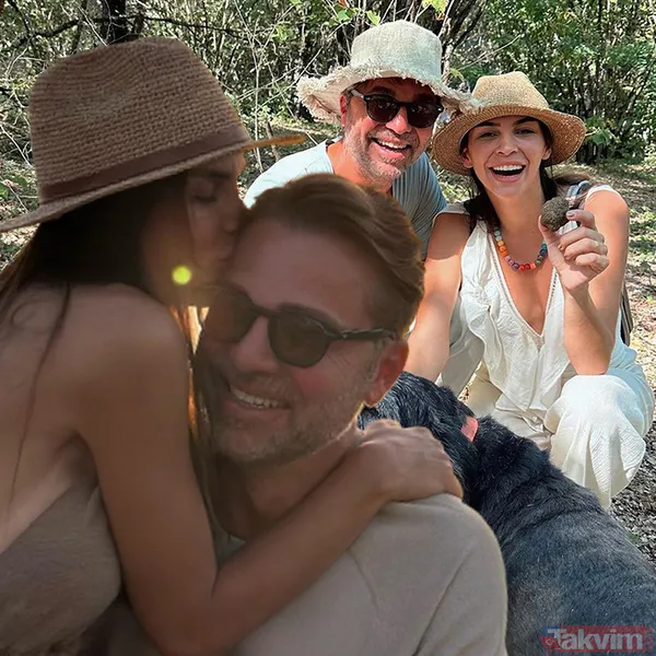 1000 yıllık kalede romantik kutlama! Engin Altan Düzyatan ile Neslişah Alkoçlar 9 yılı devirdi! Çocukları hayran bıraktı - 1