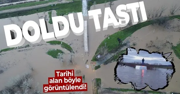 SON DAKİKA: Tunca Nehri’nde ’kırmızı alarm’ uyarısı: Köprüler kapatıldı Sarayiçi su altında kaldı