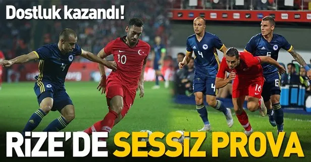 Rize’de dostluk kazandı | Türkiye:0 Bosna Hersek:0 Maç sonucu