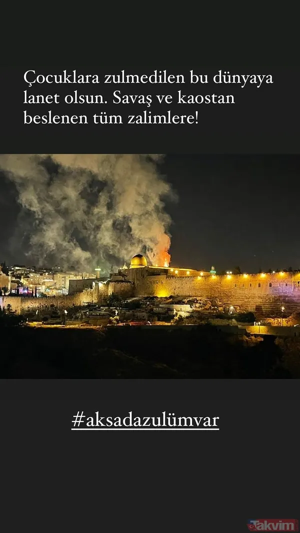 İsrail’e tepkiler çığ gibi büyüdü! Sanat camiasından paylaşımlar art arda geldi “Çocuklara zulmedilen bu dünyaya lanet olsun” - 5