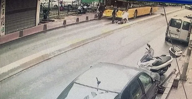 İstanbul’da İETT kazası kamerada: Otobüsün çarptığı kadın ağır yaralandı-5