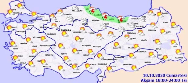 HAVA DURUMU | Meteorolojiden o illere sağanak uyarısı | 10 Ekim İstanbul'da hava nasıl olacak?-4