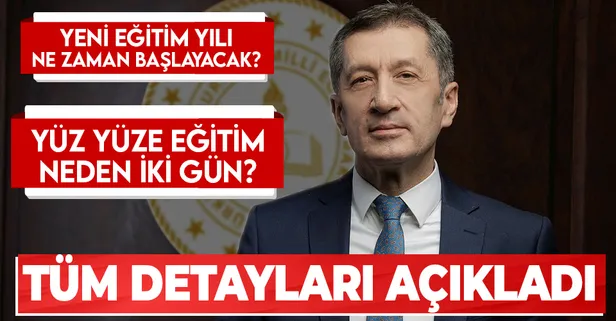 Son dakika! Milli Eğitim Bakanı Ziya Selçuk'tan önemli açıklamalar