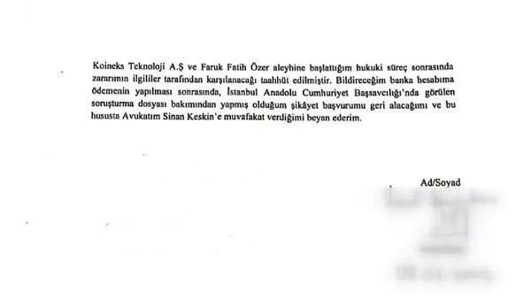 THODEX firarisi Faruk Fatih Özer uzlaşmak için 8 kişiye 2 milyon TL gönderdi! Avukatından açıklama geldi: 2 hafta içerisinde...-3