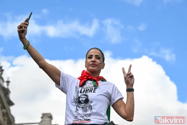 İngiltere'de on binlerce kişi Filistin için tek ses oldu: Gazze'de soykırıma son verin - 7