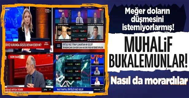 Muhalif medyanın kirli yüzü ortaya çıktı! Meğer doların düşmesini istemiyorlarmış: Yüzleri böyle düştü