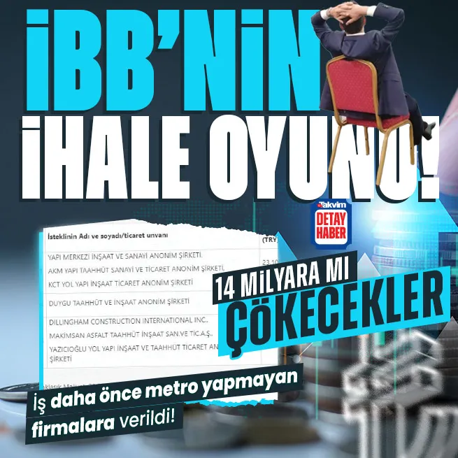 İBBden ihale oyunu: 14 Milyar TLye çökme operasyonu mu? Önce iptal ettiler sonra yükselttiler