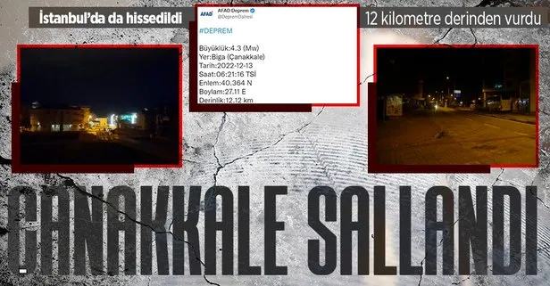 Son dakika: DEPREM | Çanakkale’de deprem! İstanbul’da da hissedildi | SON DEPREMLER