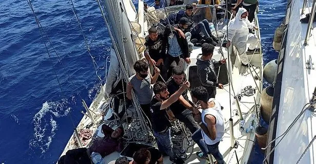 Yunan sahil güvenlik kovdu Türkiye kurtardı! Muğla’da Türk kara sularına itilen 63 sığınmacı kurtarıldı