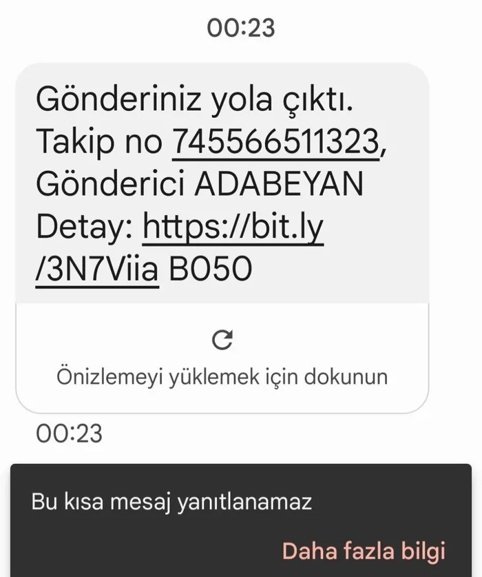 adabeyan-nedir-adabeyan-gonderiniz-yola-cikti-mesaji-nedir-kargo-takip-745566511323-numarasi-ne-anlama-geliyor-1701321344240.jpg Adabeyan gönderiniz yola çıktı mesajı nedir? Adabeyan nedir? Kargo takip '745566511323' numarası ne anlama geliyor? Dolandırıcılık mı?-5