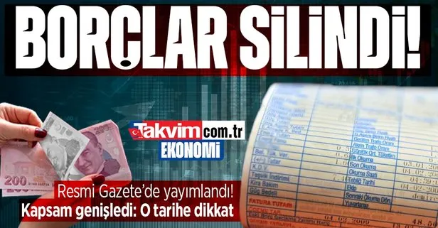 Ekonomiye ilişkin torba kanun Resmi Gazete’de yayımlanarak yürürlüğe girdi! 2 bin TL’yi aşmayan elektrik borçları silindi