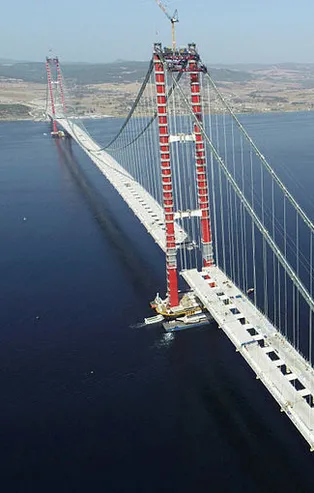 Tamamlandığında dünyanın en büyüğü olacak! 1915 Çanakkale Köprüsü'nde son 6 tabliye!