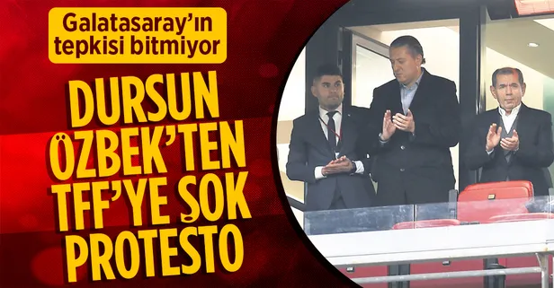 Başkan Özbek’ten TFF’ye şok tepki! Protokol tribününe oturmadı