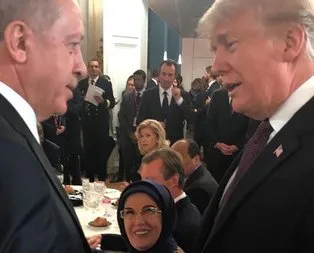 Cumhurbaşkanı Erdoğan, Trump ile sohbet etti