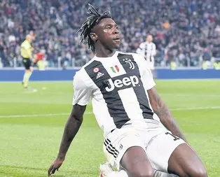 Moise Kean ile sıcak temas