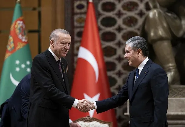 Başkan Erdoğan Türkmenistan'da! İki ülke arasında ortak anlaşmalar imzalandı-2