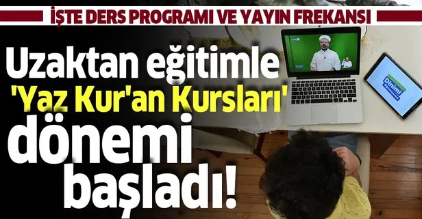 Cocuklar Uzaktan Egitim Ile Kur An I Kerim Ogreniyor Diyanet Tv Uzerinden Yaz Kur An Kurslari Basladi Takvim