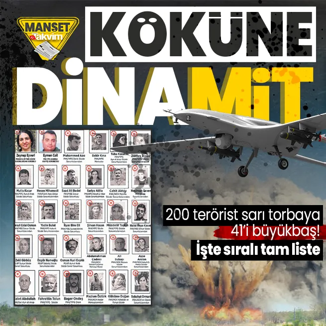 MİT son bir yılda hainlere nefes aldırmadı! 41i üst düzey sorumlu olan 200 teröristi Sarı torbaya tıktı