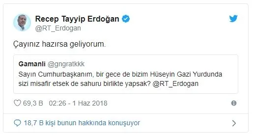 Başkan Erdoğan'ın rekor kıran tweeti: 'Çayınız hazırsa geliyorum-3