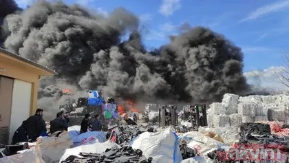 Manisa’da dericiler sitesinde yangın paniği! Siyah dumanlar şehri kapladı