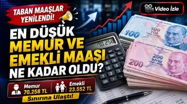 Son Dakika: En düşük memur ve emekli maaşı değişti! İşte yeni ücretler