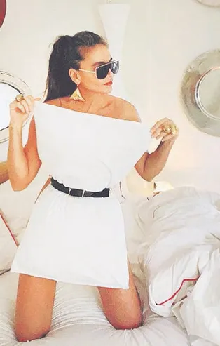 Eda Taşpınar da yastıklı paylaşım akımına katıldı