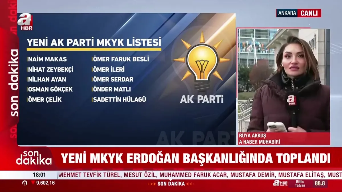 AK Parti'de yeni MKYK ilk kez toplandı