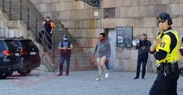 İsveç bu kafayla NATO'dan vazgeç! 150 polisin korumasıyla Kur'an-ı Kerim yakıldı: Başrolde yine Salwan Momika