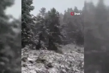 Bolu’nun yüksek kesimleri beyaza büründü