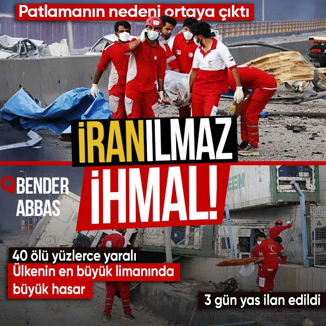 İran toz duman! Şahid Racai Limanı’nda büyük hasar: 40 ölü yüzlerce yaralı | Patlamanın nedeni ortaya çıktı