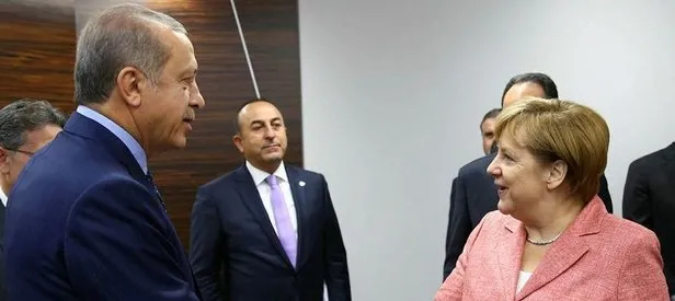 Cumhurbaşkanı Erdoğan, Merkel ile görüştü!