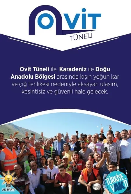 Cumhurbaşkanı Erdoğan Ovit Tüneli'ni açtı-7