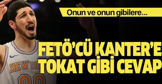 Fenerbahçe’den FETÖ’cü Enes Kanter’e tokat gibi cevap! Onun ve onun gibilere...