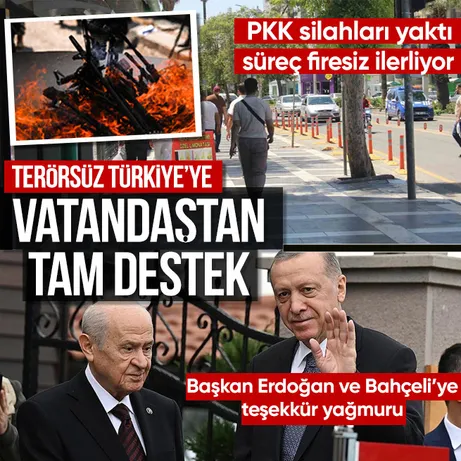 Vatandaşlardan ’Terörsüz Türkiye’ sürecine tam destek