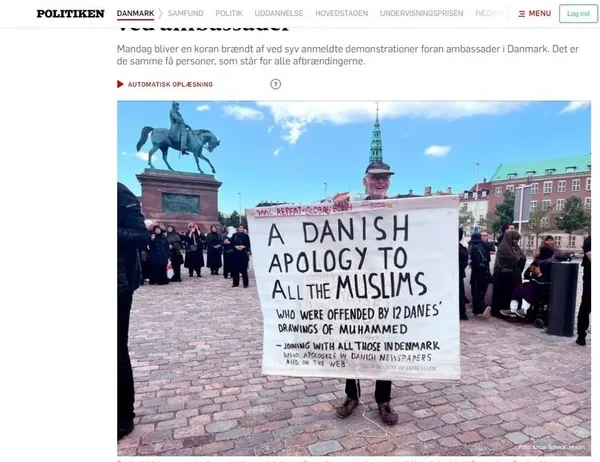 İsveç'te yeni skandal! Salwan Momika'nın parlamento dışında Kur'an- Kerim yakmasına yine göz yumdular-14