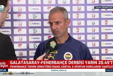 Fenerbahçe'de İsmail Kartal A Spor'a konuştu! "Yılı kupayla kapatmak istiyoruz!"