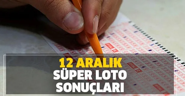 12 Aralık Süper Loto sonuçları açıklandı!