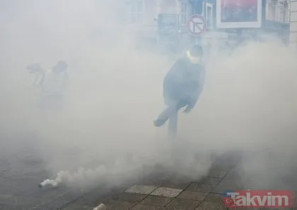 Paris’te sarı yeleklilere polis müdahalesi