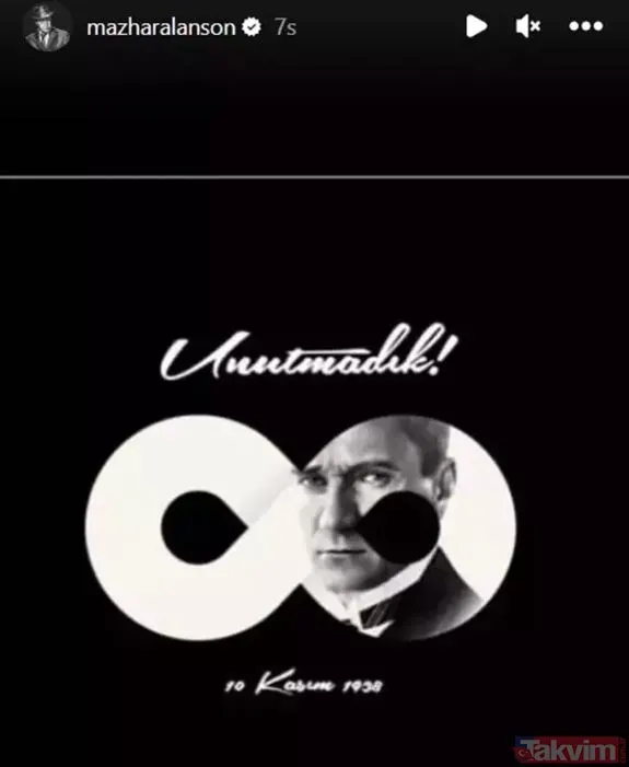 Ünlüler 10 Kasım’da Mustafa Kemal Atatürk'ü böyle andı: 85 yıl önce sadece bedenini toprağa koyduk! Müge Anlı, Esra Erol, Seda Sayan... - 34