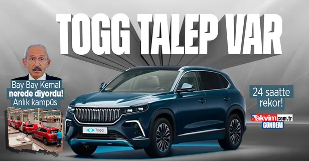 TOGG'a talep yağdı! 24 saatte 22 bin 150 sipariş! Kampüsten anlık görüntüler