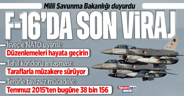 Son dakika: ABD ile F-16 süreci! Milli Savunma Bakanlığı: Olumlu bir sonuç bekliyoruz
