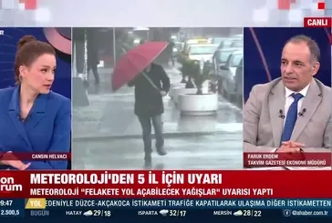 Meteorolojiden 5 şiddetli yağış uyarısı!