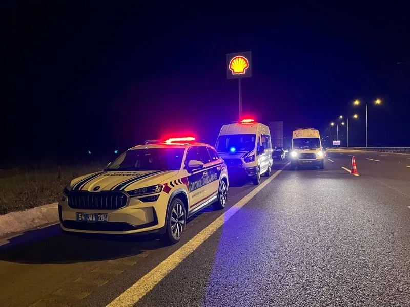 Kuzey Marmara Otoyolu'nda feci kaza (DHA)