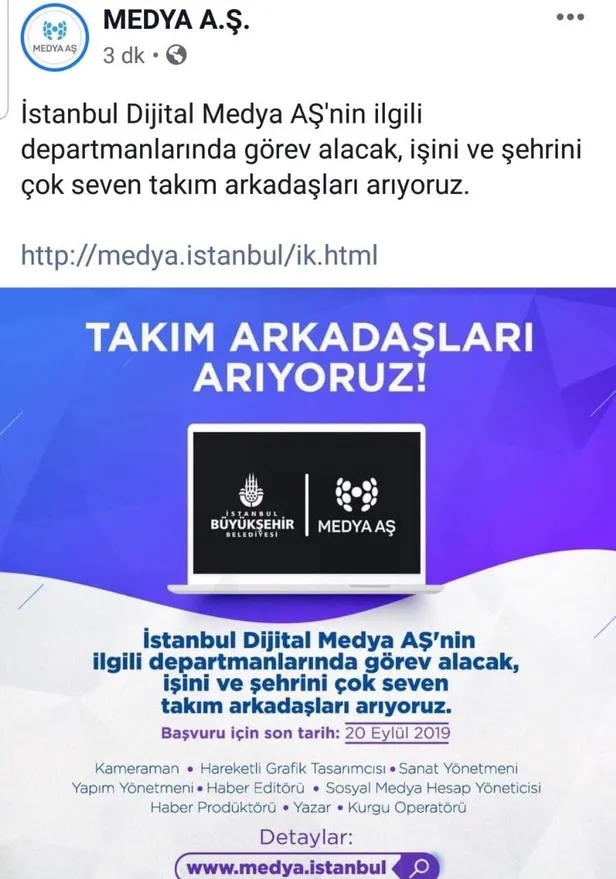 Ekrem İmamoğlu'nun işçi kıyımı kılıfı boşa çıktı! Medya A.Ş. çalışanlarını işten çıkardı, çok geçmeden yeni ilan verdi-3