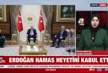 Erdoğan Hamas heyetini kabul etti! - İzle